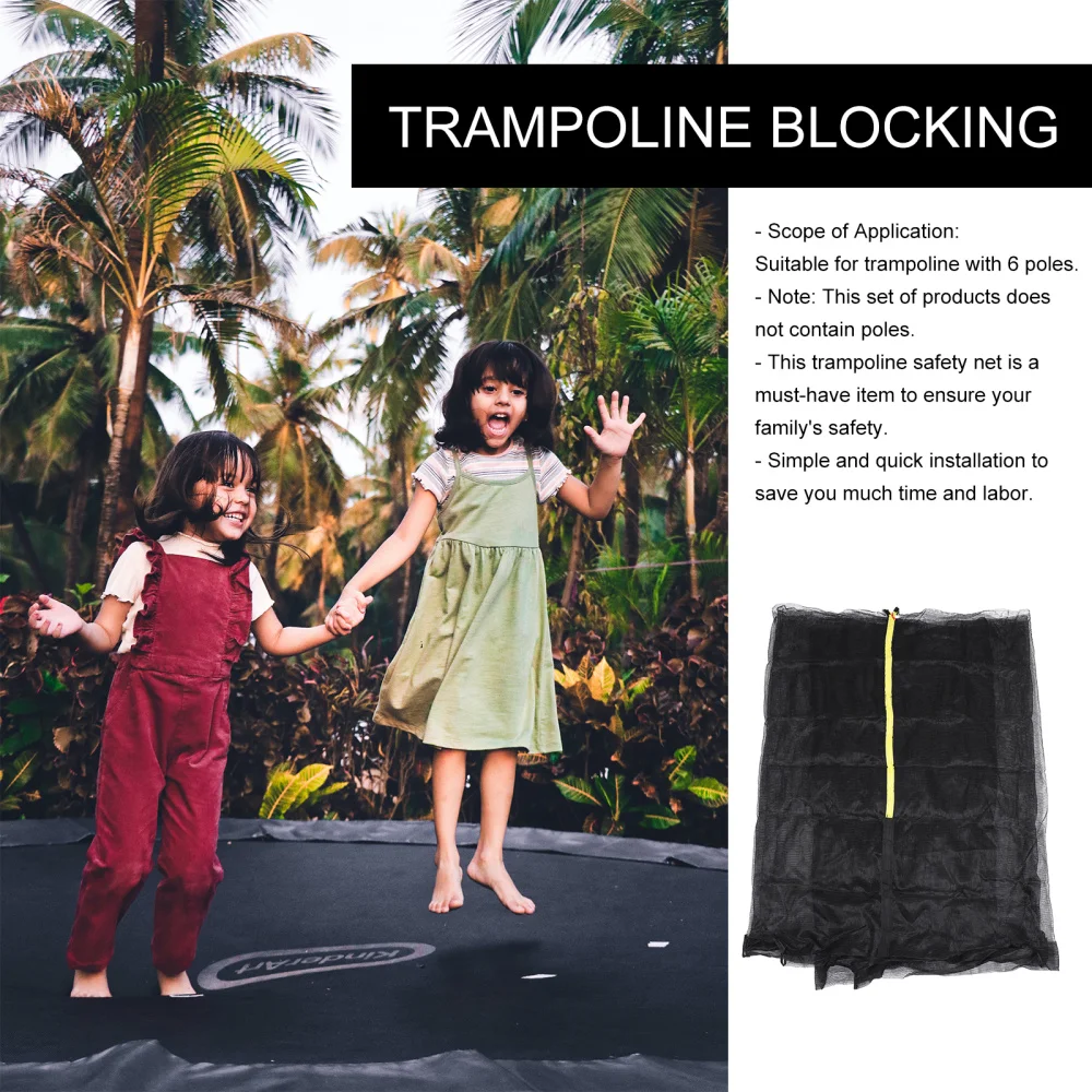 

1 Set Trampoline Protective Net Replacement Net Safety Netting