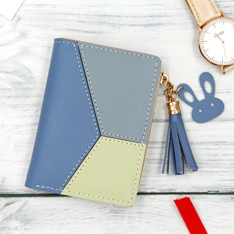 Женский короткий кошелек с кисточками модная прекрасная монета отделением для