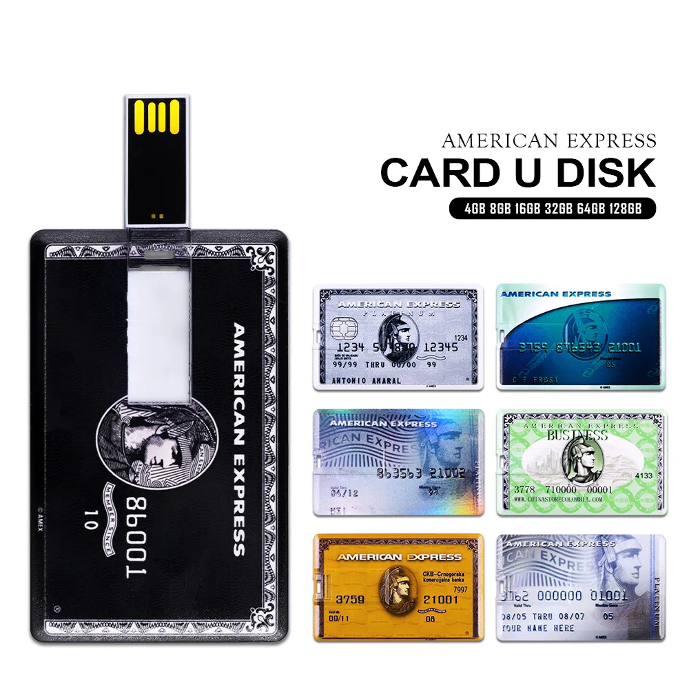 Супер Тонкий Кредитная карта флеш диск USB 2 0 128 Гб флэш накопитель 8 оперативной