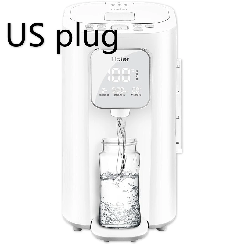 US plug Haier Baby автоматический молоковзбиватель Удаление хлора 24 часа Интеллектуальный термостат машина для молока Электрический чайник-термос - Цвет: US plug