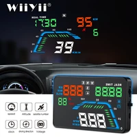 wiiyii q7 auto gps hud speedometers overspeed head up display car accessories display windshield projector cigarette lighter