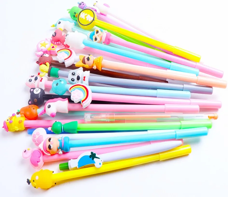 Оптовая продажа Мультяшные животные фрукты диносоар гелевая ручка 0 38 мм 5