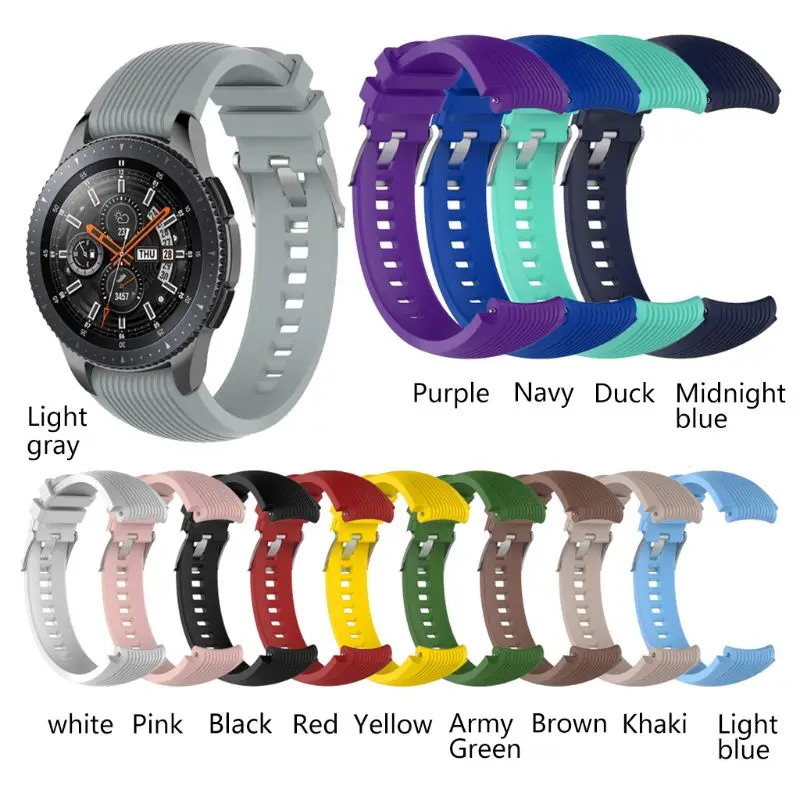 

22mm Sports Wrist Strap Silicone Watch Band for Samsung S3 Galaxy Watch 46mm watch strap