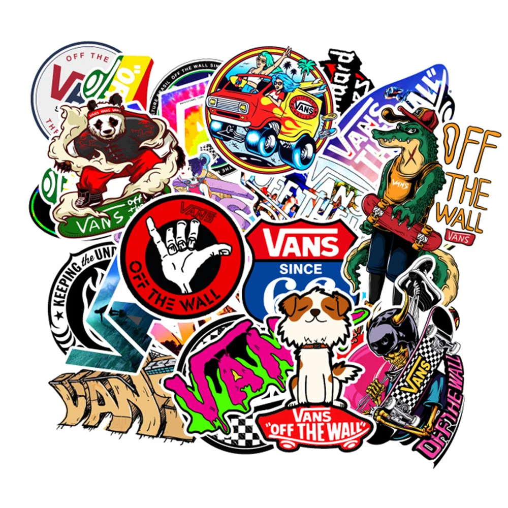 10 шт. стикер s Norepeat Vans от стены Скейтборд Сноуборд багаж Автомобиль Велосипед винил водонепроницаемый vsco DIY ПВХ стикер