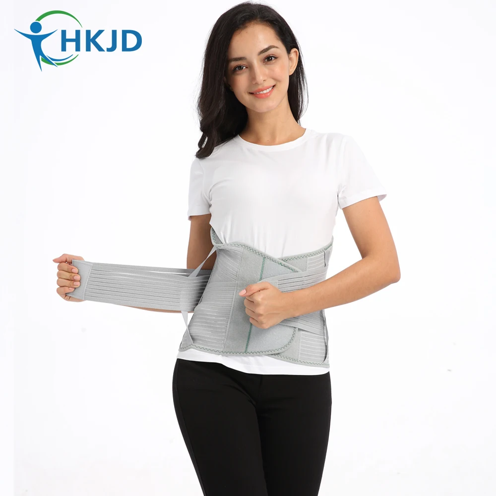 

HKJD Elstiac Waist Support Back Belt Pressurized Lumbar Brace Posture Corrector Adjustable Fitness Slimming Belt Waist Trainer