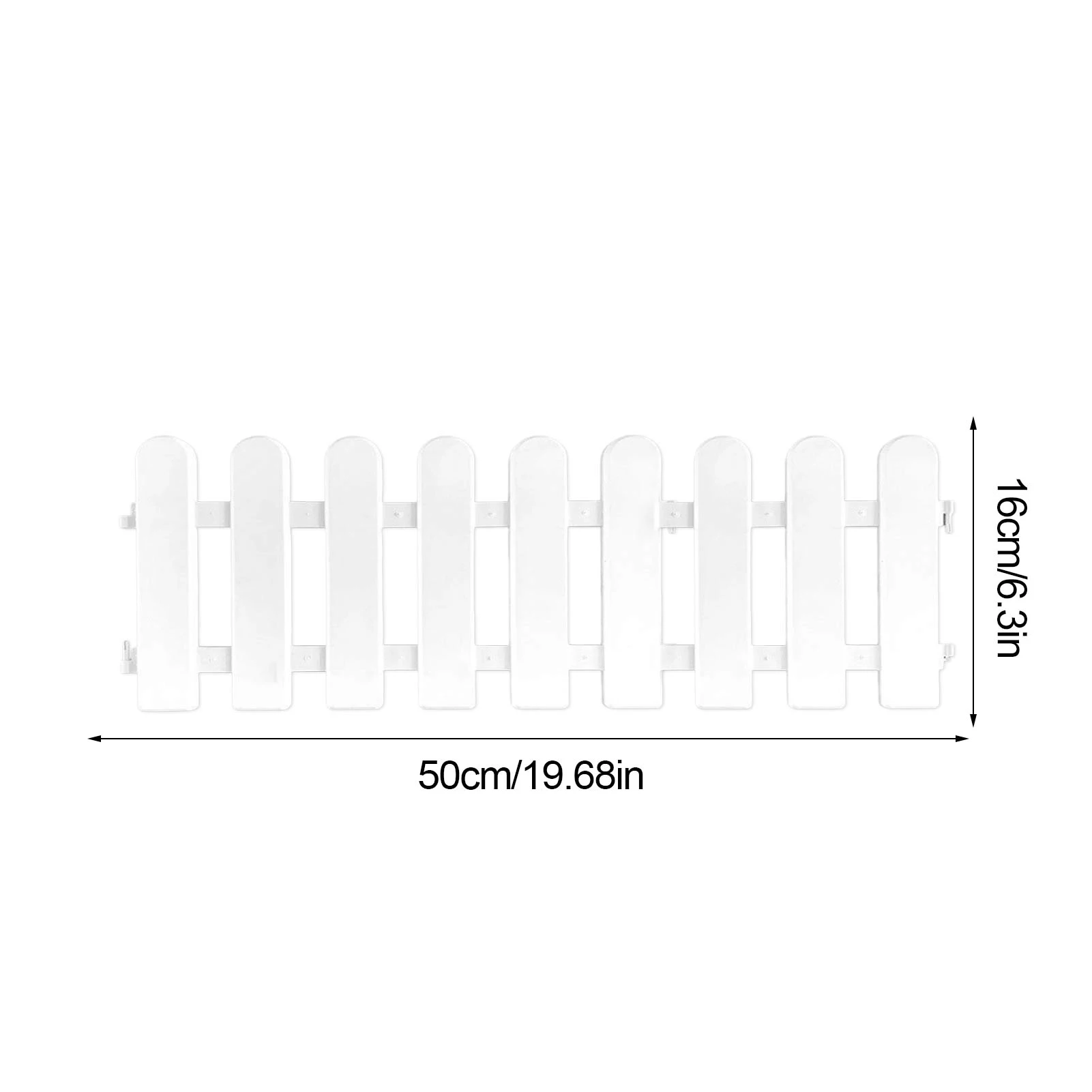 

Plastic Fence Courtyard Indoor Garden Fence Kindergarten Flower Garden Vegetable Small Fence DIY Christmas Decoration