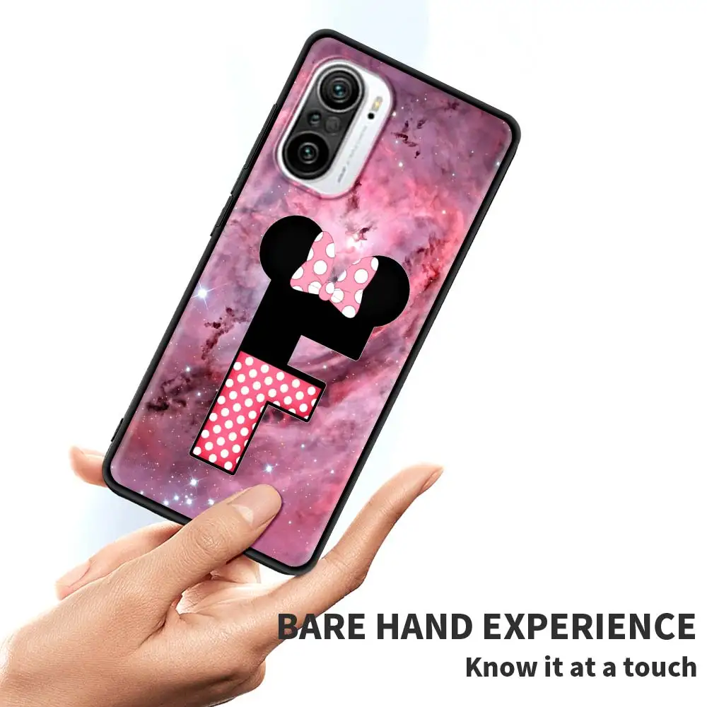 

Lovely Bow Letter Phone Case for Xiaomi Redmi Note 9S 10 K40 8 9 8T 9T 7 9C 9A 7A 6A 8A K30 Pro Silicone Soft Funda Capa