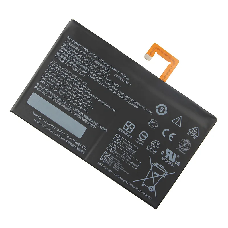 Оригинальный высококачественный аккумулятор L14D2P31 для Lenovo Tab 2 A7600 F A10 70F Tab2 70 7000