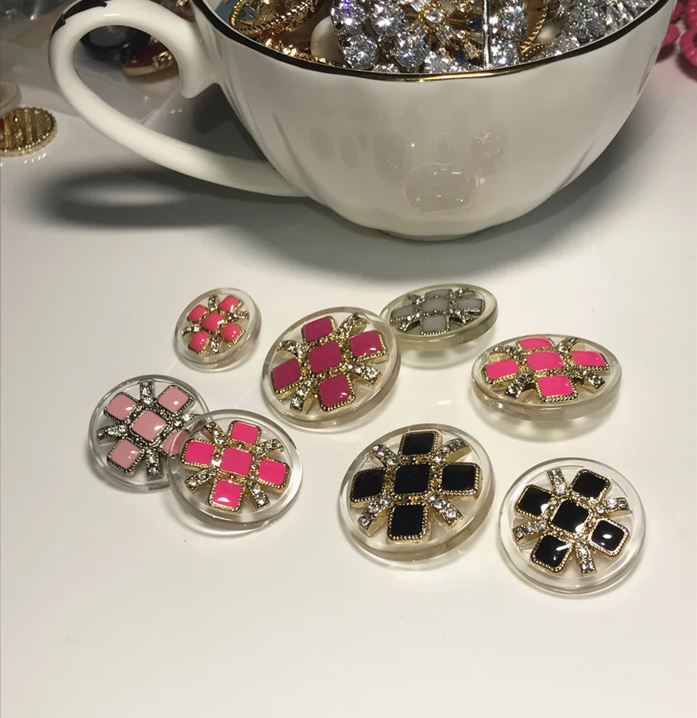 Новинка роскошное кашемировое пальто с пуговицами из разноцветных полимерных