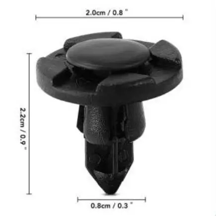 8MM 10PCS Авто крепеж автомобильный бампер зажимы для mercedes cla opel zafira b renault trafc golf mk4 audi a4 b5 megane 3 tucson - Цвет: 8MM 10PCS