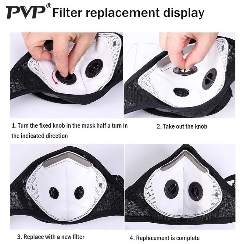 Маска с 1 сменной подушкой 2 выхлопных клапана дышащая многоразовая маска на