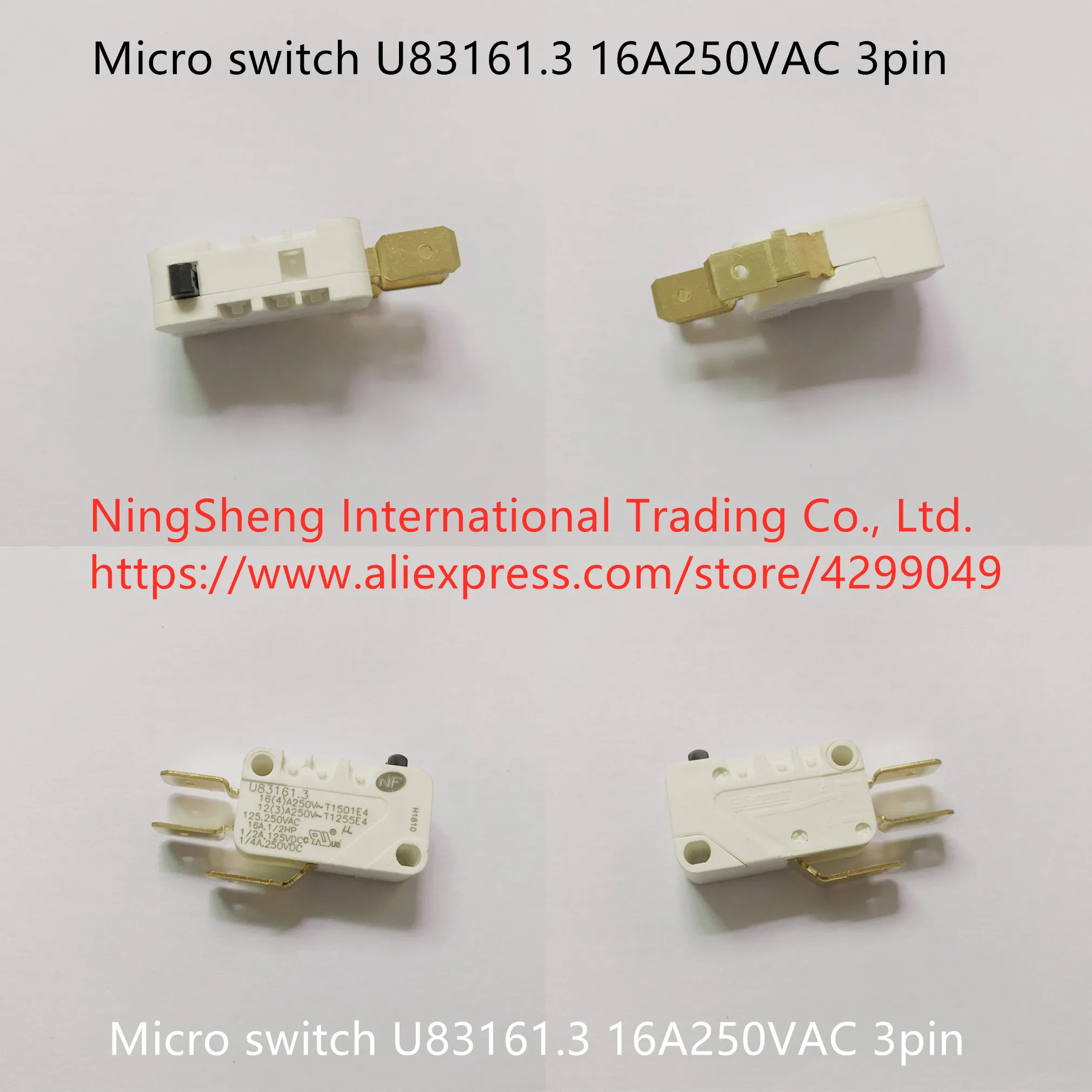 

Оригинальный новый 100% микропереключатель U83161.3 10A250VAC 3pin