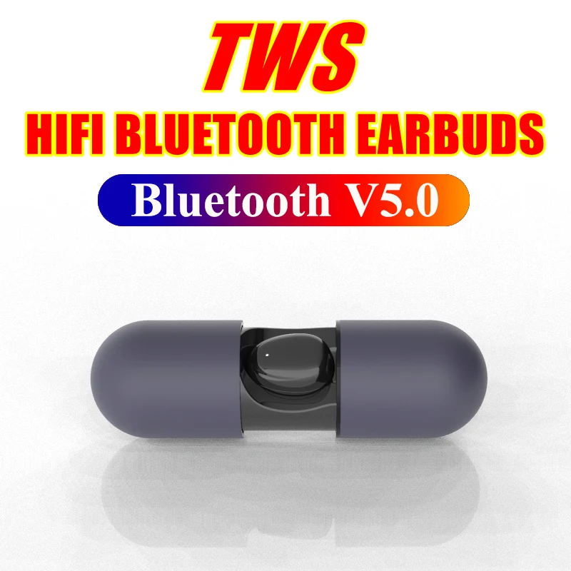 JHUR TWS отпечатков пальцев Touch V5.0 Bluetooth наушники HD стерео мини Беспроводные с