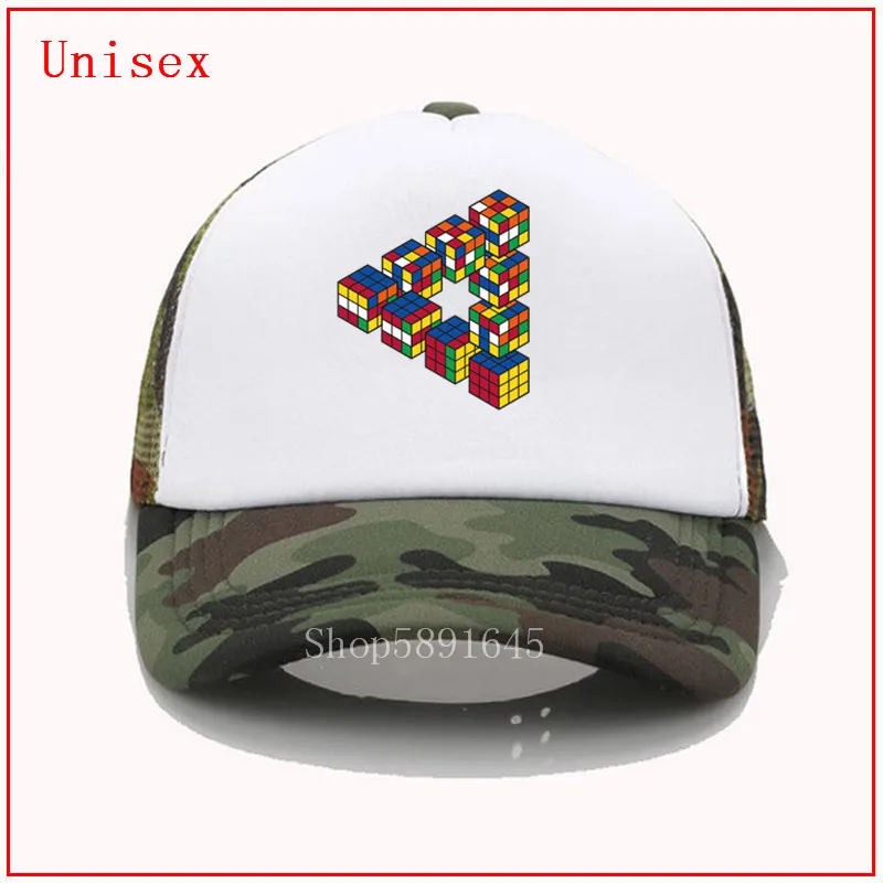 Женские и мужские треугольные бейсболки Penrose с оптической иллюзией бейсболка