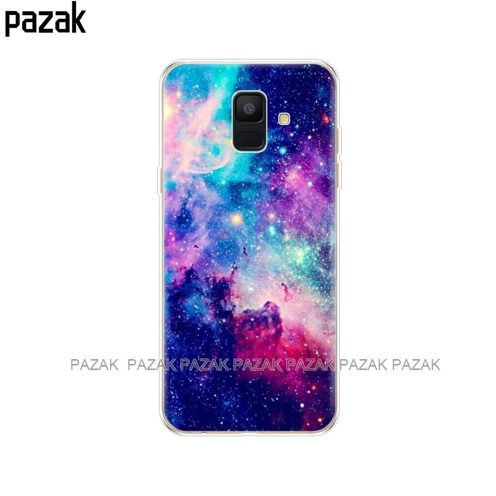 Силиконовый чехол для Samsung Galaxy A6 2018 с двумя SIM картами SM A600 A600F samsung plus A605 A605F