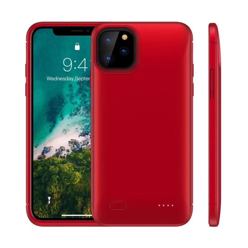 5200/6200 мАч чехол для батареи iPhone 11 Pro внешний аккумулятор зарядное устройство Max