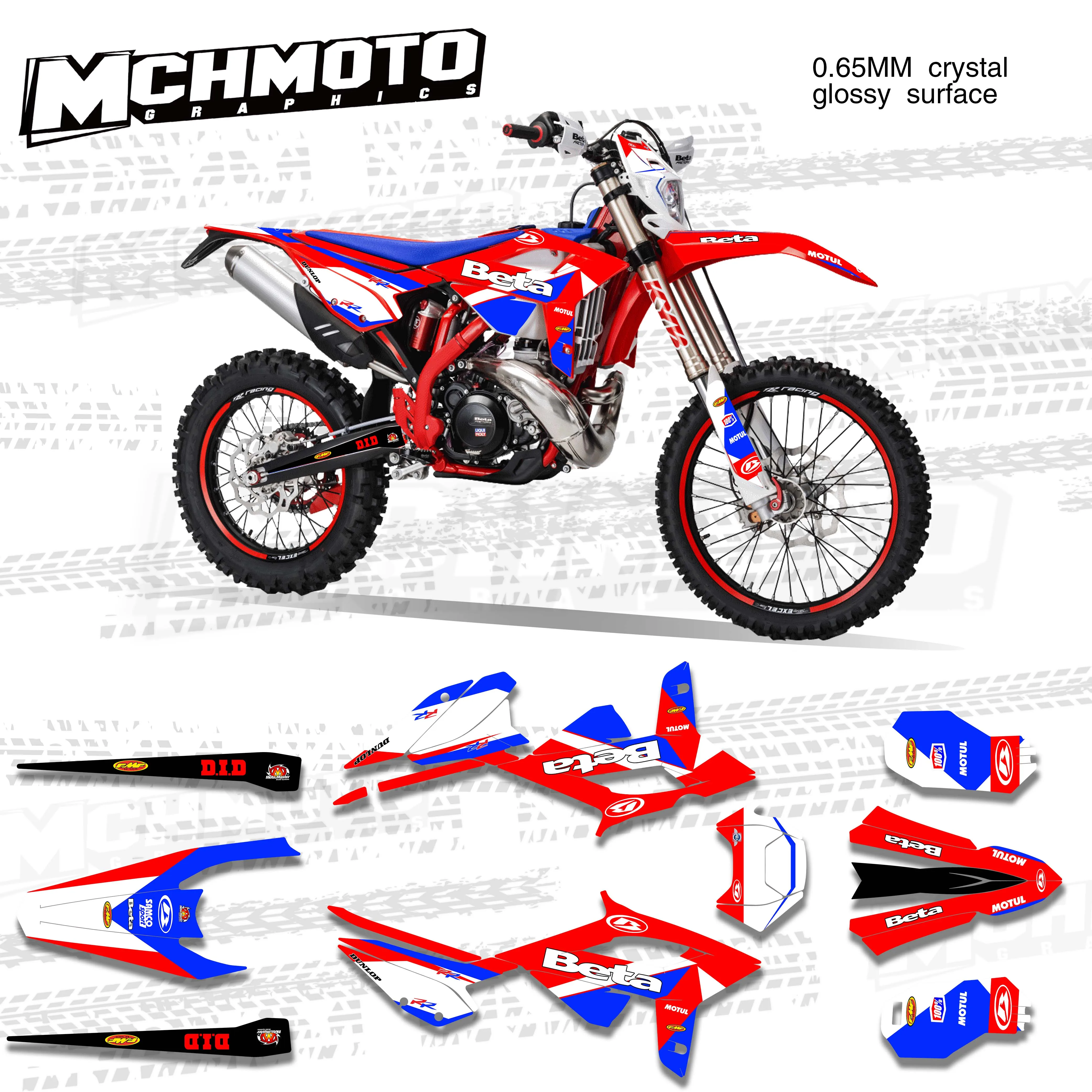 MCHMFG Motorcycle Team Graphic Decal & Sticker Kit For BETA RR 20-22 2020 2021 2022 | Автомобили и мотоциклы