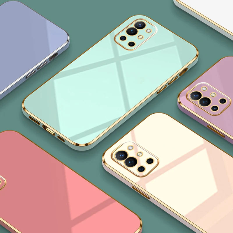 lovecom luxury plating square frame case for oneplus 10 pro 9 pro 9r t soft bumper shockproof phone case for one plus 8t cover free global shipping