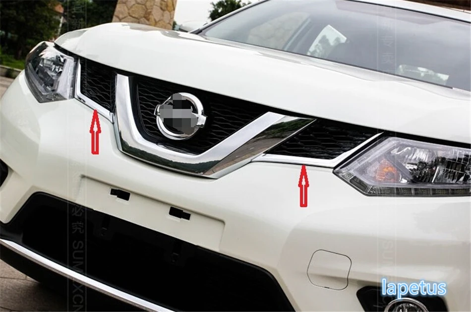 Передняя Центральная решетка радиатора Lapetus молдинги обшивка 2 шт./компл. для Nissan