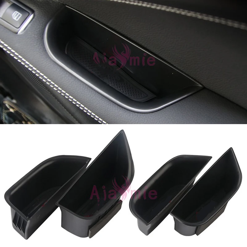 

For Mercedes Benz A CLA GLA Class 2013 2014 2015 2016 2017 Car Organizer Door Armrest Storage Box Tray Car Styling Accessories