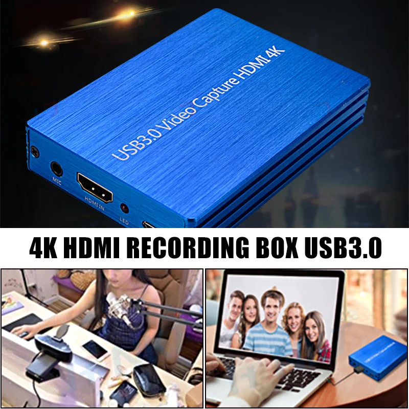 Видеорегистратор 1080P HD 4K HDMI на USB 3 0 Карта видеозахвата для PS4 телефона игровой