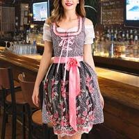 s 3xl traditional bavarian octoberfest german beer wench costume adult oktoberfest dirndl dress with apron