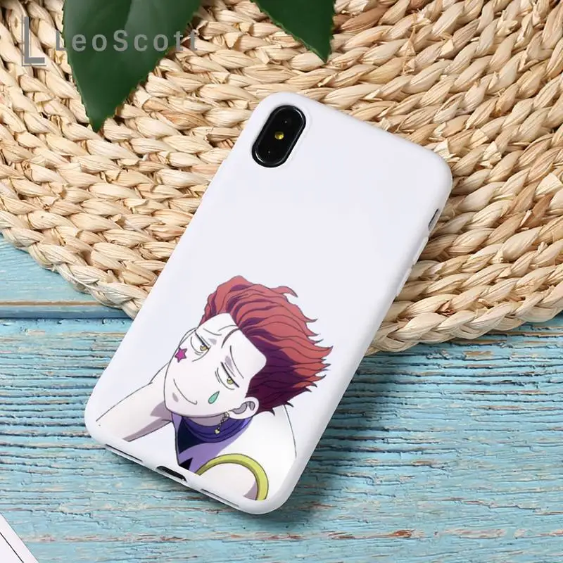 

Hisoka Anime Hunter X hunter Phone Case Candy Color for iPhone 6 7 8 11 12 s mini pro X XS XR MAX Plus