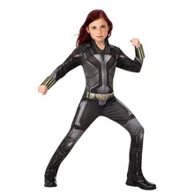 Bazzery Kids Cosplay Clothes New Black Widow Children And Girls Play Costumes For Halloween Party Role Playing Costumes