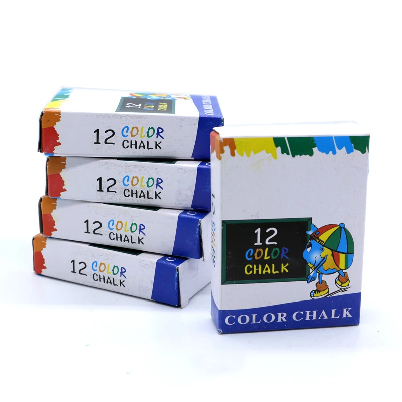 Меловая ручка без пыли 12 шт./лот мелки для рисования доски 6 цветов канцелярские