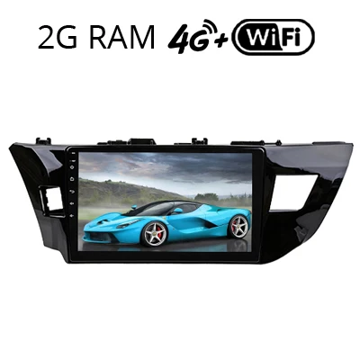 Corolla 2014-16 2G Sinosmart Android 8,1 Автомобильный gps навигатор для Toyota Lewin Corolla 2009 2010 2011 2012 2013 Carplay опционально - Цвет: Corolla 2014-16 2G