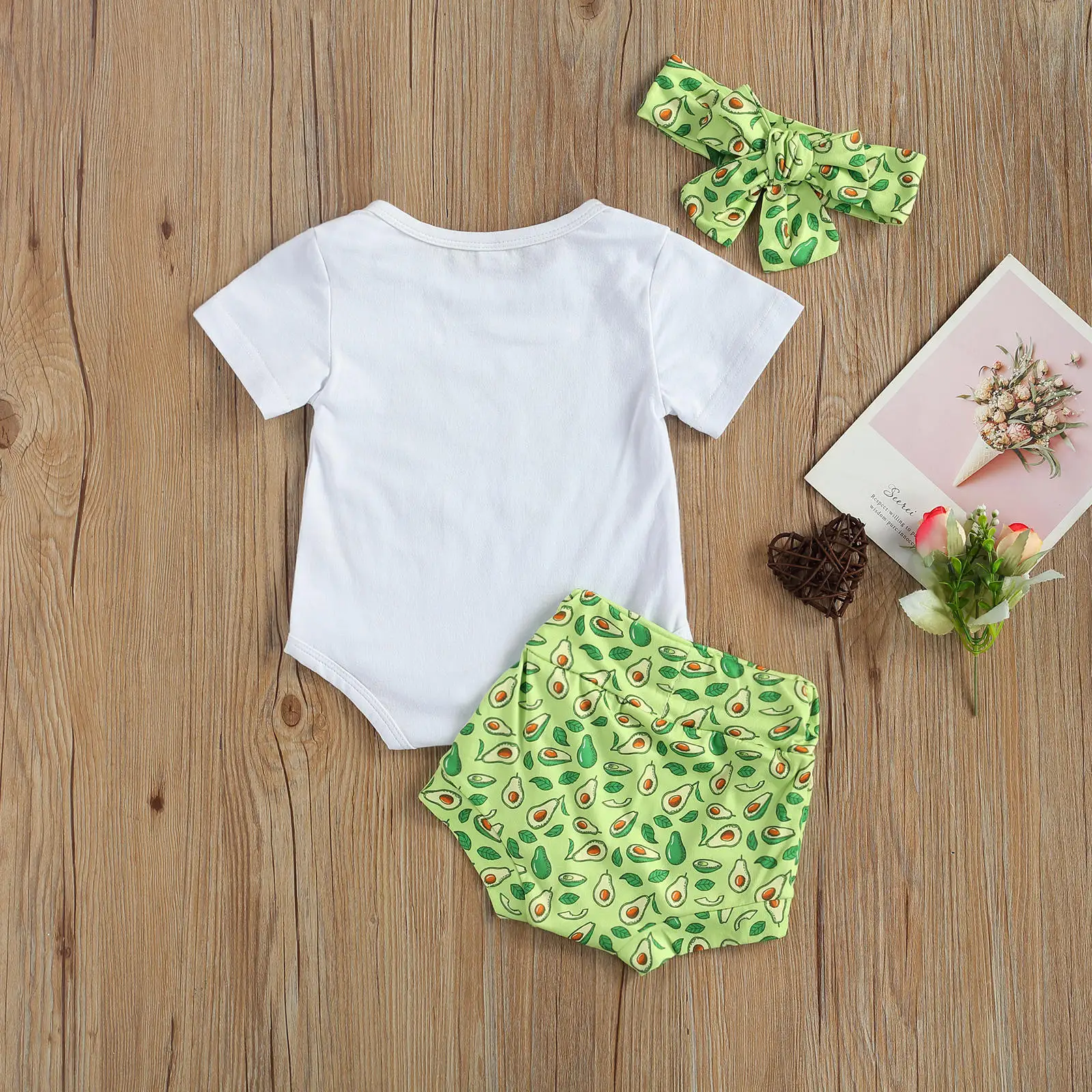 

2021 Summer Toddler Infant Baby Girls Cotton Casual Outfits Set Letter Bodysuit+Floral Shorts+Headband Cute Baby Clothes 0-24M