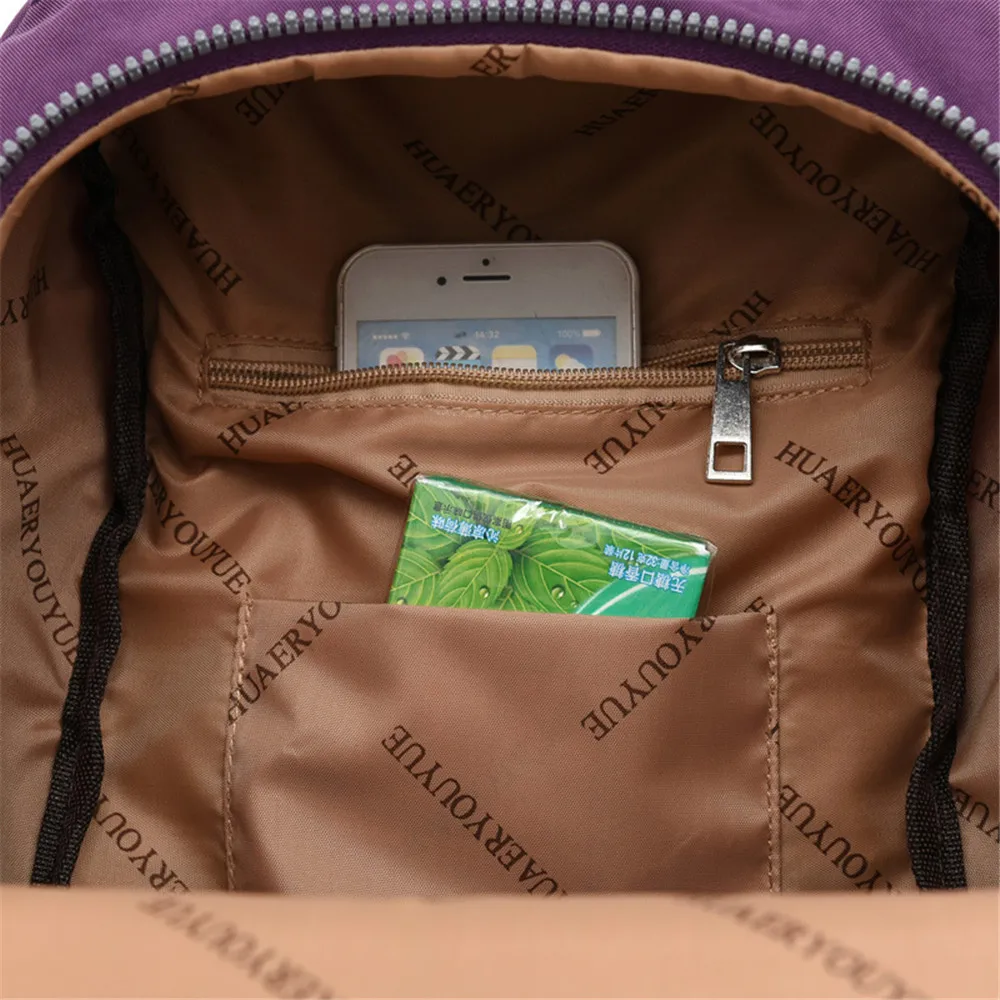 

School Backpack Female Mochila Women Backpacks Bag Nylon Waterproof Casual Travel Laptop Bagpack For Teenage Girl