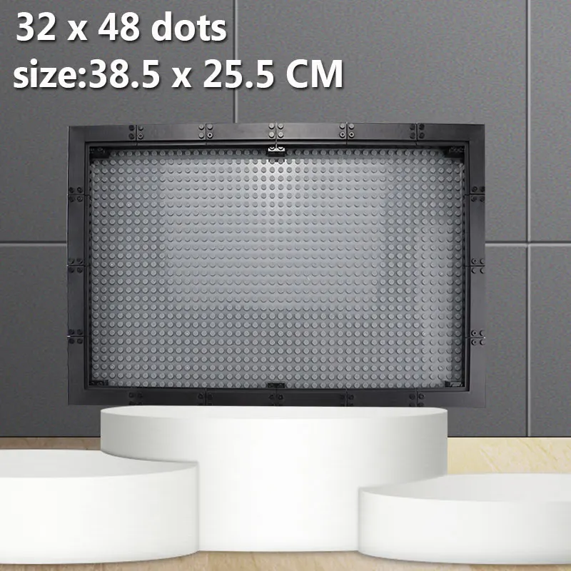 

3 Size DIY City Action Figures Display Case Frame Building Blocks Parts Compatible Military Soldier Christmas Kids Toys