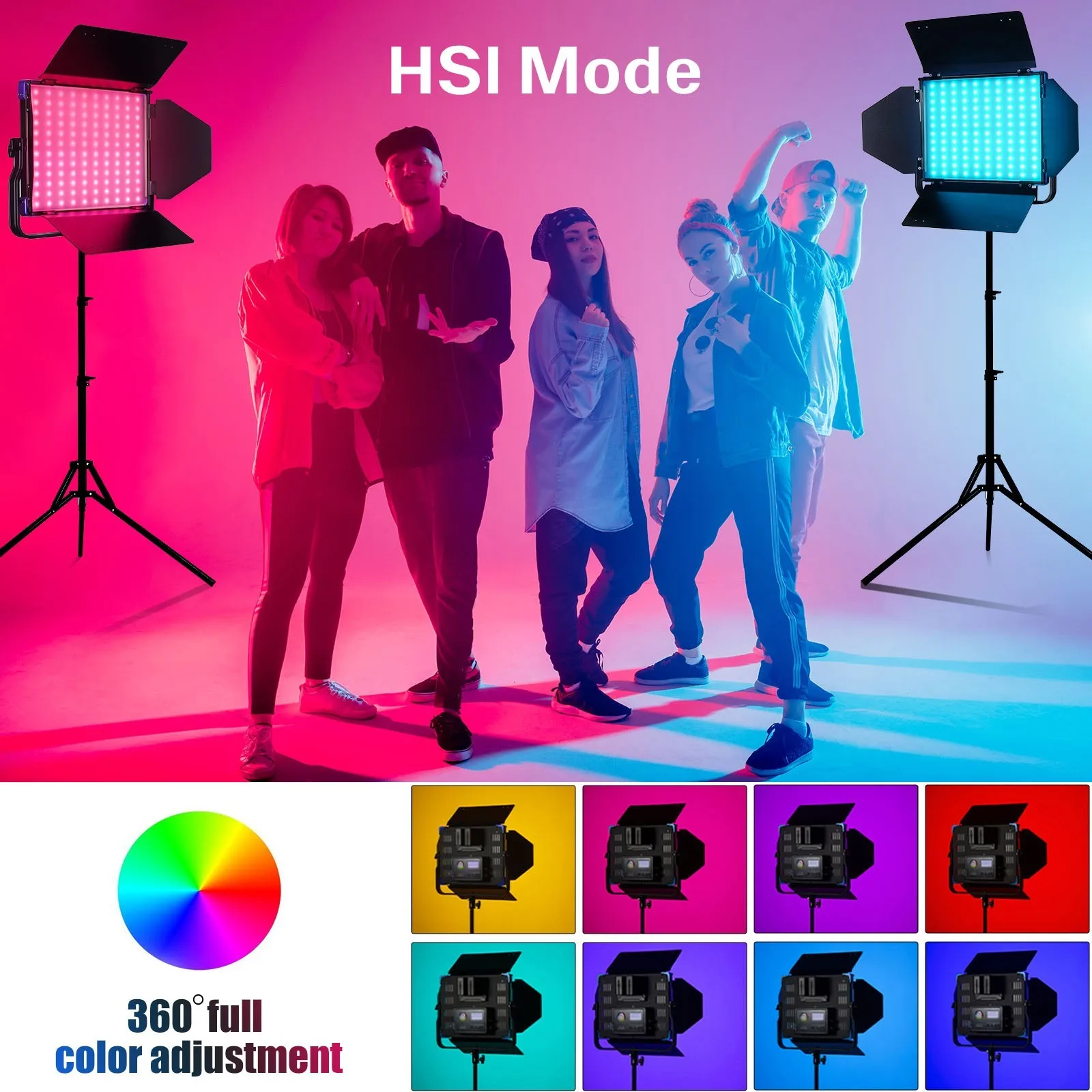 Sokani X50 цветная (RGB) Светодиодная лампа для видеосъемки полный Цвет Панель