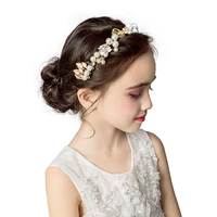 2020 girl hair tiaras small size leaves wedding prom crown for little flower girl hair jewelry in stock