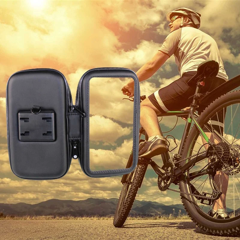 

Bicycle Motorcycle Bike Mobile Phone Holder For Motor Stand Case Bag Cover Handlebar Waterproof Mount Holder For iPhone Huawei