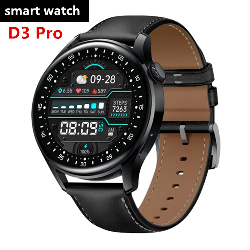 

Smart Watch D3 Pro Heart Rate Blood Pressure Oxygen Sleep Health Monitoring Bluetooth Call Custom Dial IP67 Waterproof Watch