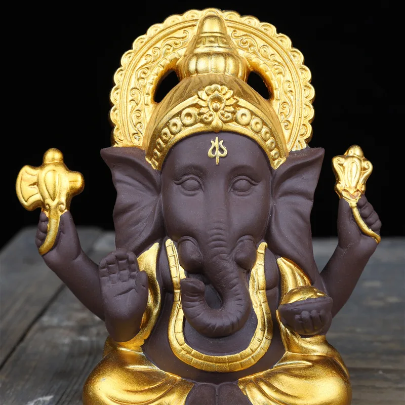 Керамические украшения Ganesha Ganisa Большой Слон Бог Юго Восточная Азия Тайланд