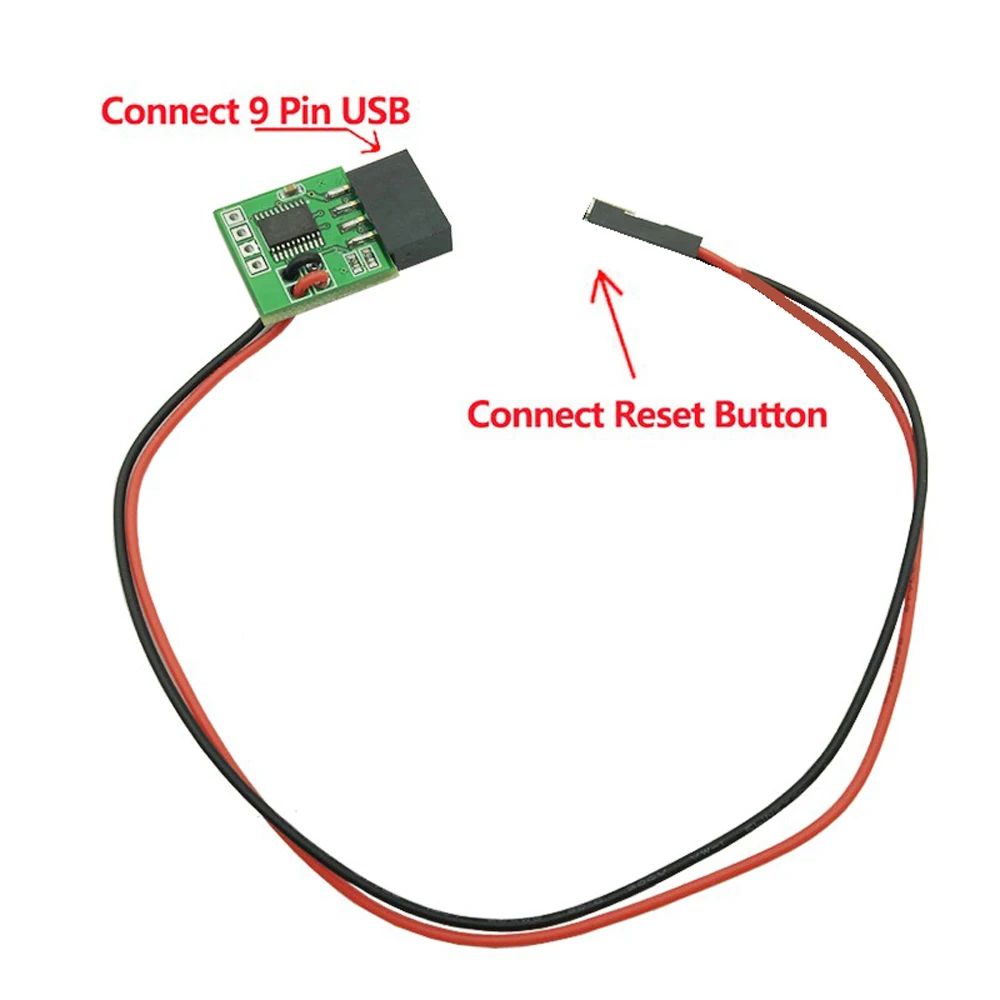 Новинка встроенный USB контроллер сброса BTBcoin для часов ПК карта собак синий экран