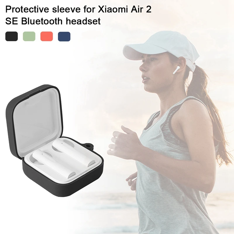 2 шт. чехол Портативный защитный противоударный силиконовый для наушников Xiaomi Air2