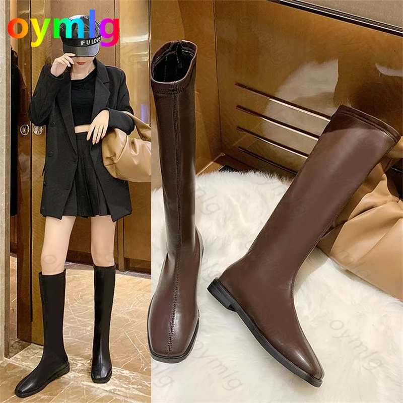 

Женские длинные сапоги, новинка 2021, осенне-зимние сапоги, сетчатые красные мартинсы, но тонкие рыцарские сапоги до колена