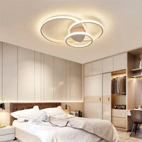 led ceiling lamp for bedroom lamp simple modern chandelier romantic room study lamp dimmable circle living room decor lamps