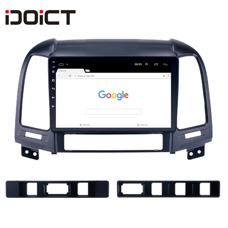 Автомобильный DVD-плеер IDOICT Android 8 1 IPS 2 ГБ + 32 GPS-навигация мультимедиа для Hyundai Santa FE