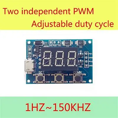 Постоянный ток 5 30V микро USB 5V Мощность независимый генератор pwm 2 канала