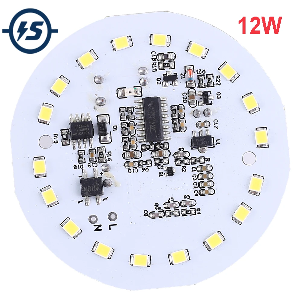 Модуль датчика радара для микроволновки 220 В 12 Вт белый светодиодный светильник с