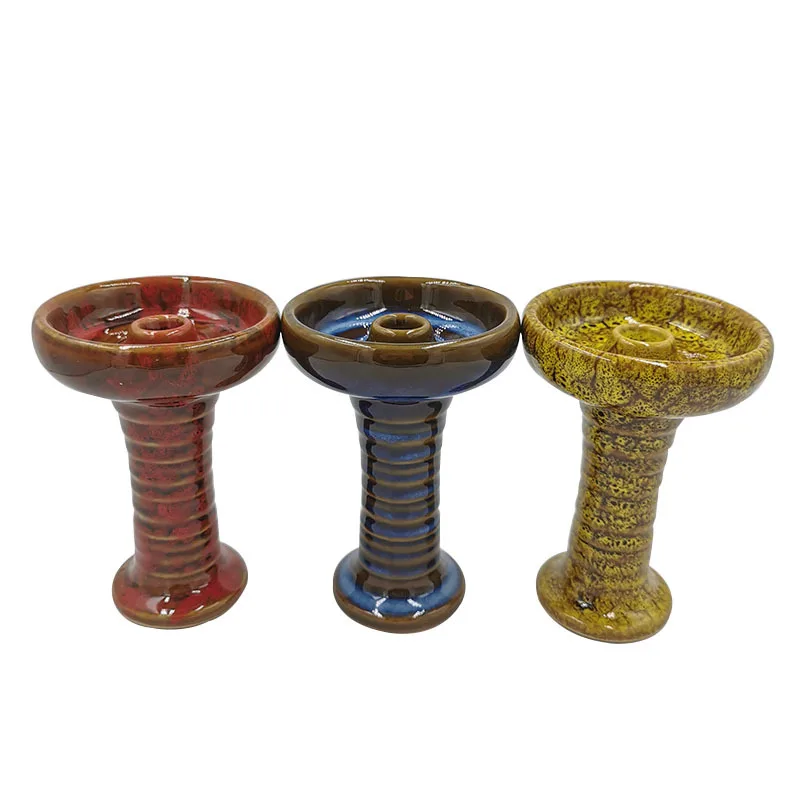 

10PCS Ceramic Tobacco Bowl Hookah Bowl Clay Phunnel Funnel Head Chicha Narguile Shisha Accessories Tobacco Container Holder