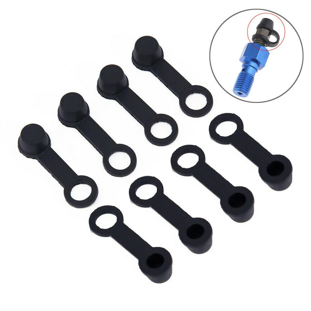 

8mm Bleed Nipple Cap Black Brake Screw Cap Caravan Grease Cap Universal