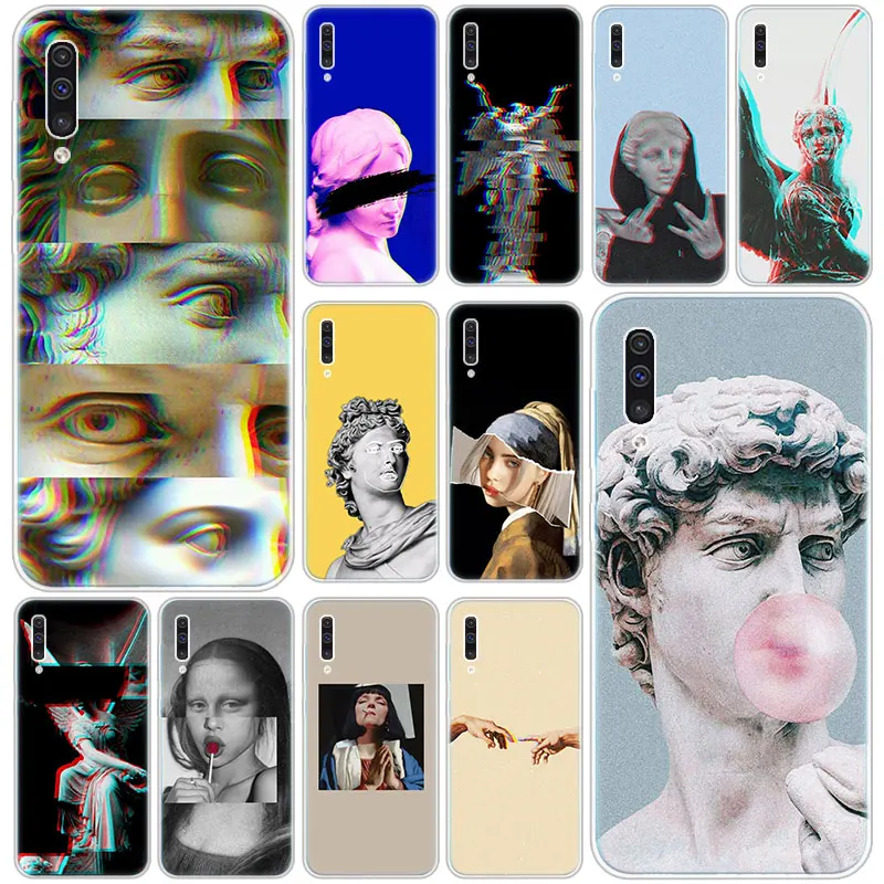 Альтернативный чехол с изображением Давида Моны Лизы для Samsung Galaxy A90 5G A80 A70 A60 A50 A40