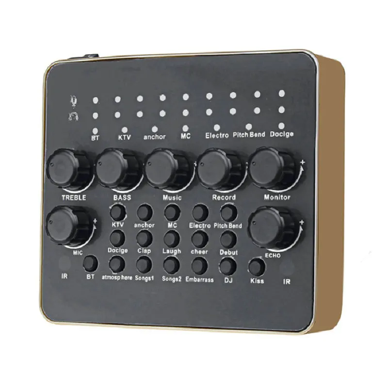 Внешняя звуковая карта USB для пения голосового чата ПК запись мобильной