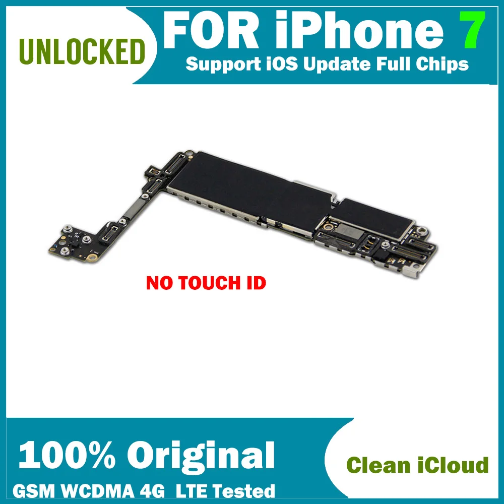 Оригинальная материнская плата для Iphone 7 с/без Touch Id разблокированная IPhone7